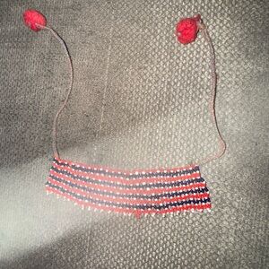 Fulani necklace, beautiful, handmade, 2000 era, beaded design